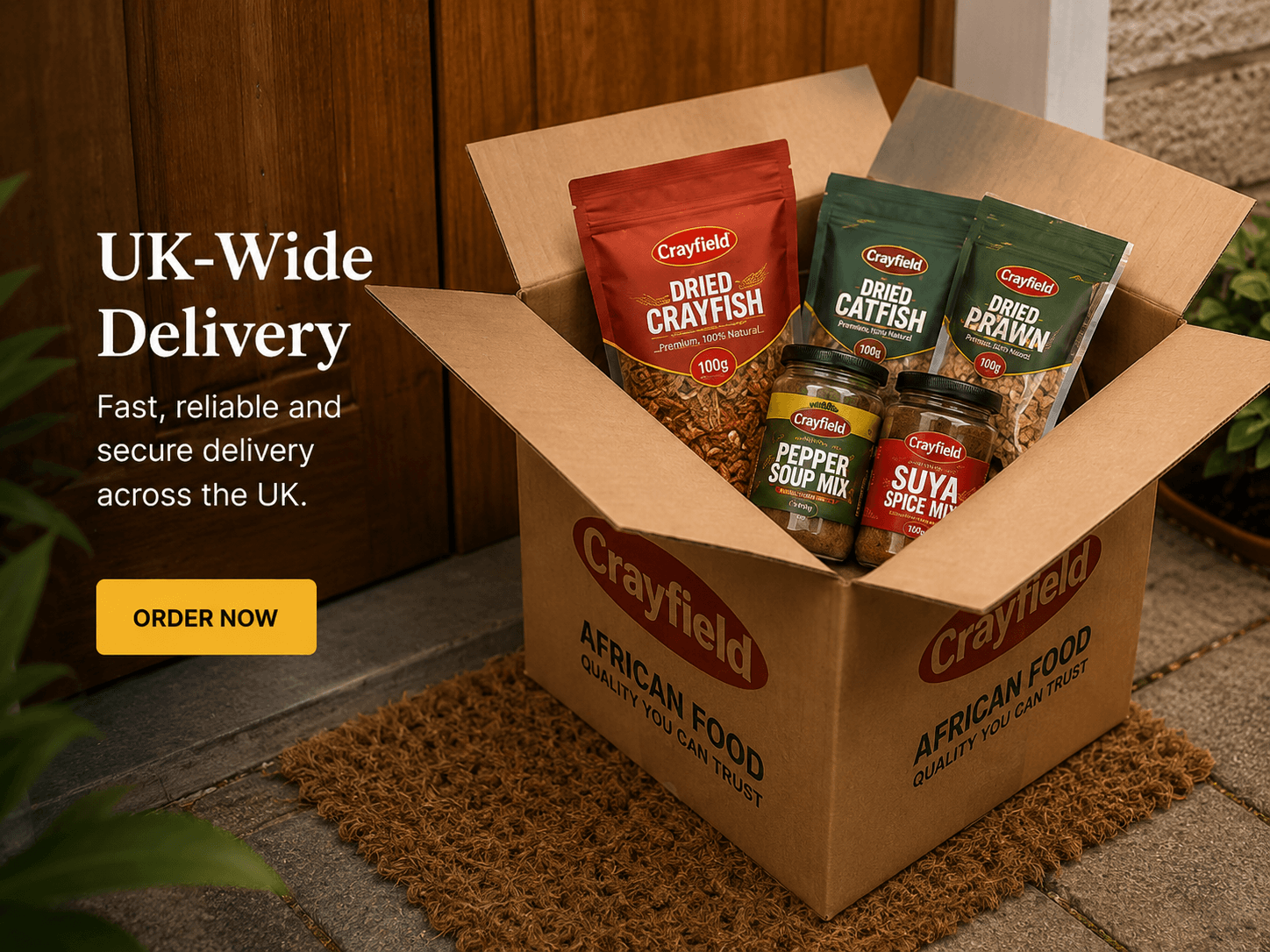 Crayfield warehouse stock